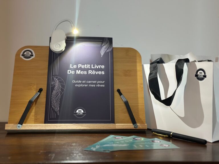 Livre LPLDMR avec sa lampe son stylo et son sac cadeau